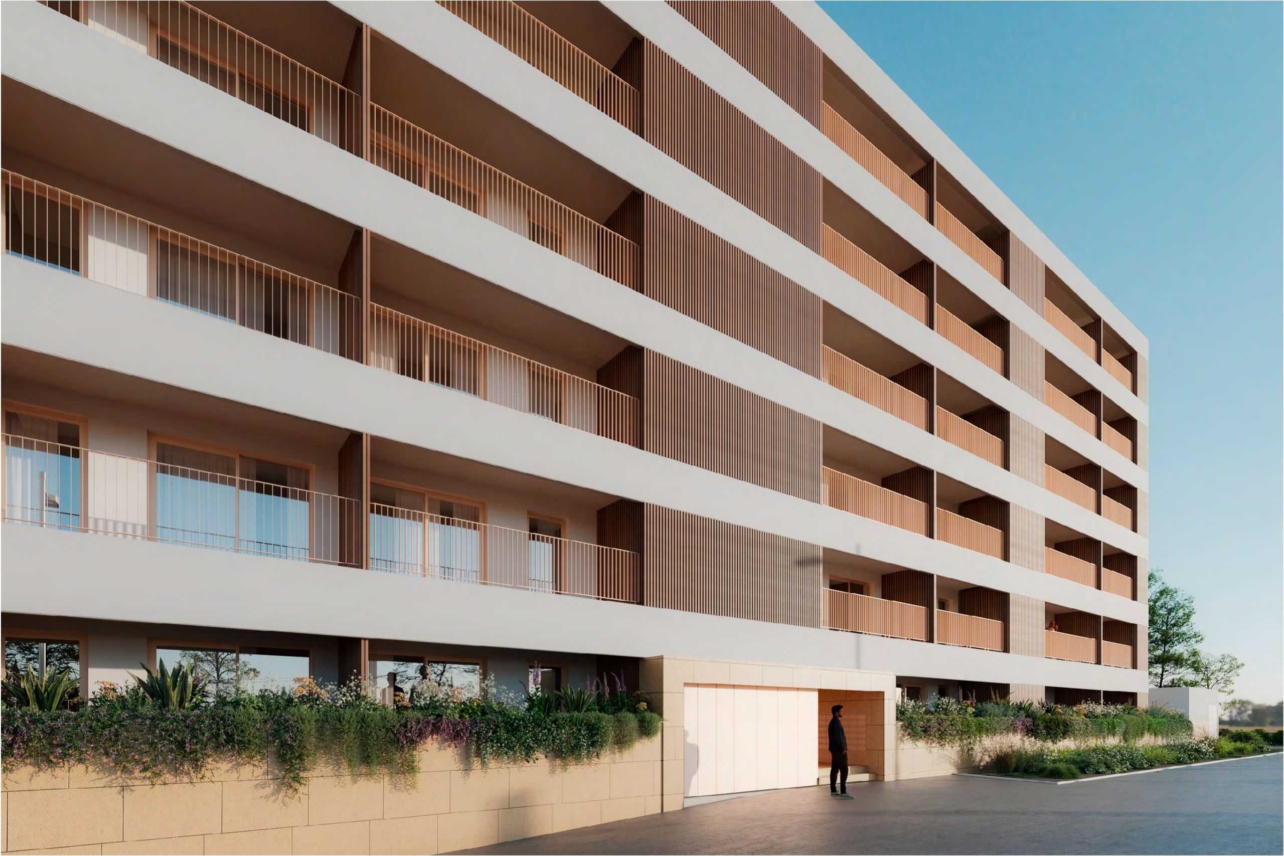 fachada lateral viena residences